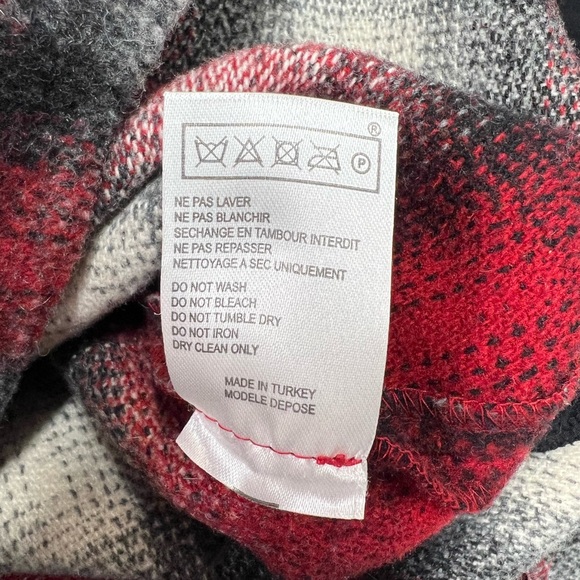 Maje Jaxine Wool Dress Jumper Red Tartan Plaid Size US Small - Picture 9 of 13